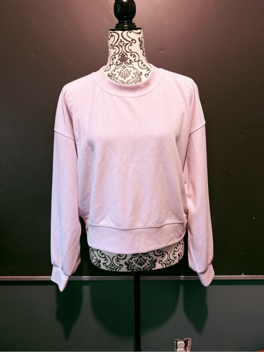 Lululemon Ribbed Softstreme Perfectly Oversized Cropped Crew